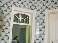 Wandfliesen im Barockschloss Reinhardtsgrimma