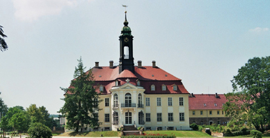 Historische Wandfliesen im Barockschloss Reinhardtsgrimma